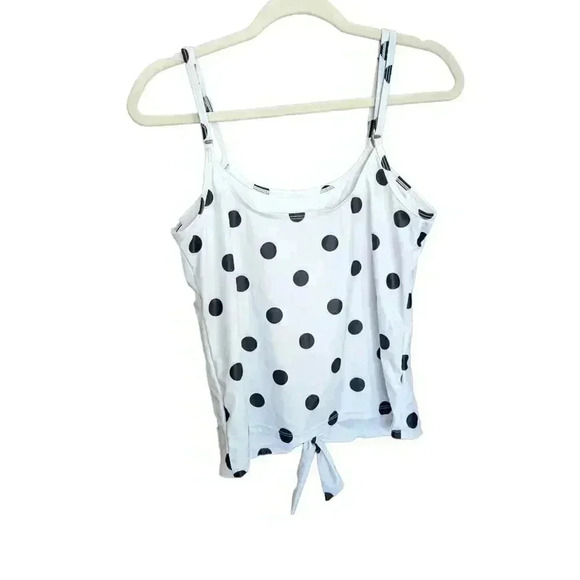New Polka Dot Tankini and Bikini Bottom Set Size L - Picture 4 of 9